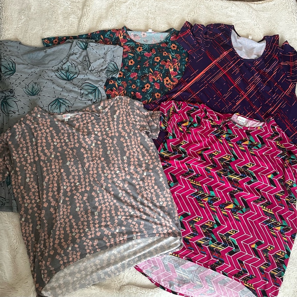 5- 2xl LuLaRoe Shirts